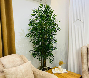 خرید درختچه مصنوعی بامبو ۶ شاخه قد ۱۶۰ با برگ های لمسی و قابل شست شو